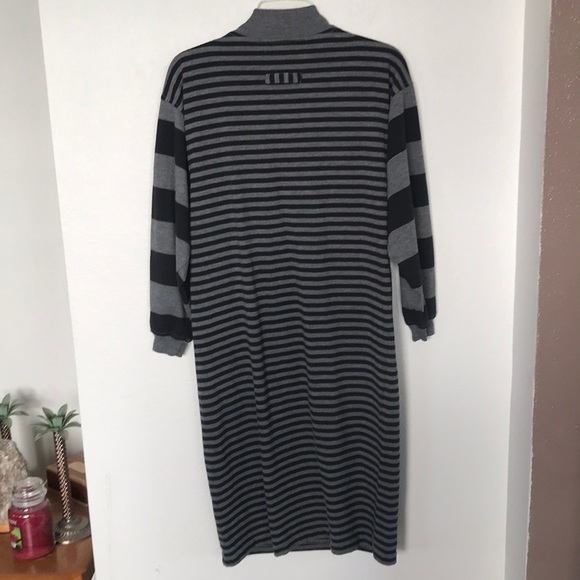 🖤ALISON BLAIR DRESS SIZE LARGE BLACK AND GREY STRIPES GREAT CONDITION! - Picture 6 of 6